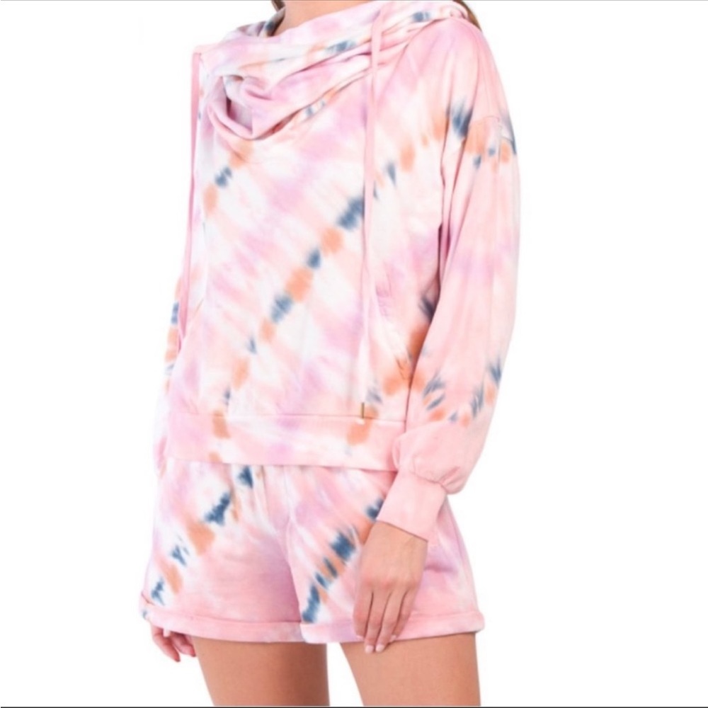 Young, Fabulous & Broke Tie-Dye Hoodie Size S
